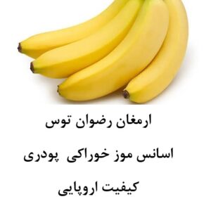 اسانس موز اروپایی خوراکی پودری دلنسو، وارداتی از اروپا و حلال در آب، مناسب تولید پودر شربت، ژله، دسر، پاستیل، نوشیدنی‌های پودری